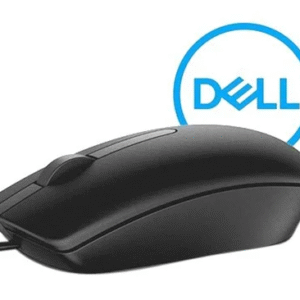 Dell MS116 Wired Optical Mouse - High Precision 1000DPI Sensor, USB Connectivity, Ergonomic Ambidextrous Design, Smooth Scrolling, Ideal for Office & Home Use - Black